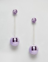 Thumbnail for your product : Monki Discoball Drop Earrings