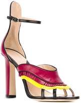 Thumbnail for your product : Paula Cademartori fringed high-heel sandals