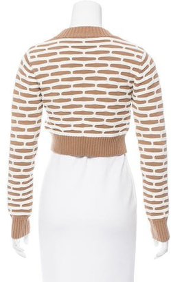 Nomia Cropped Honeycomb Sweater