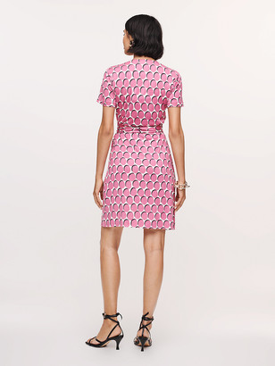 Diane von Furstenberg New Julian Two Silk-Jersey Short-Sleeve Wrap Dress