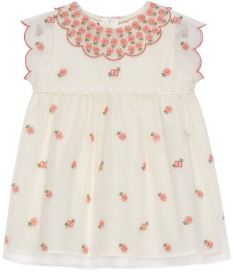 Gucci Baby cotton dress with embroidery