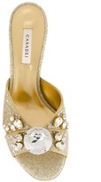 Thumbnail for your product : Casadei Crystal Embellished Glitter Sandals