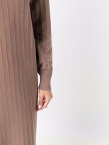 Thumbnail for your product : Fabiana Filippi Ribbed-Knit Long-Sleeve Dress