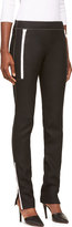 Thumbnail for your product : Paco Rabanne Black Wool White Zip Trousers