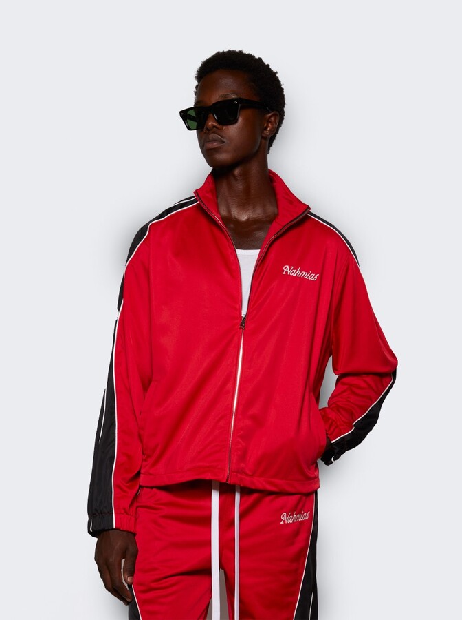 Zip-up Track Jacket Cherry