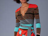 Thumbnail for your product : Diane von Furstenberg Long-Sleeve Cropped Wrap Sweater