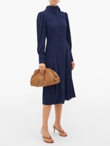 Thumbnail for your product : Emilia Wickstead Lucille Georgette Shirt Dress - Navy