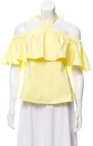 Thumbnail for your product : Rebecca Taylor Off-The-Shoulder Halter Blouse