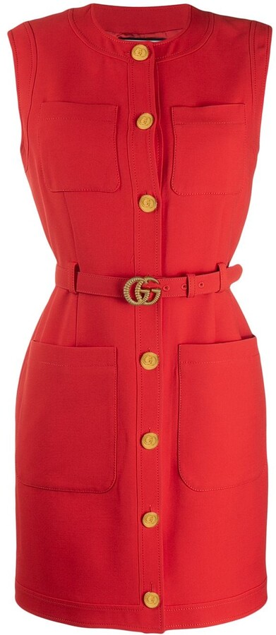 Gucci Belted Dress - ShopStyle