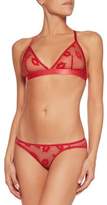 Thumbnail for your product : Mimi Holliday Embroidered Lace Triangle Bra