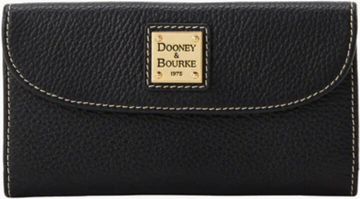 Dooney & Burke Dooney & Bourke Women's Black Lucca Pebbled Leather Continental Clutch