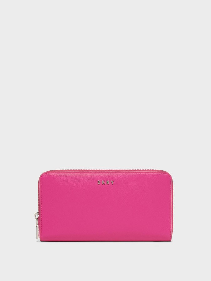 dkny sutton large zip around purse