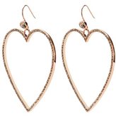 Thumbnail for your product : Juicy Couture Oversized Pave Heart Hoop Earring