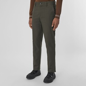 Burberry Cotton Cropped Tailored Trousers