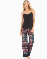 Thumbnail for your product : Soma Intimates Meander Pajama Pants Set Sapphire Red Multi