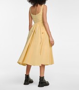Thumbnail for your product : Alexander McQueen Scoop-neck faille midi dress