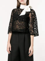 Thumbnail for your product : Valentino lace cape blouse