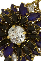 Thumbnail for your product : Erickson Beamon Queen Bee gold-plated Swarovski crystal earrings
