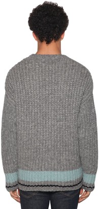DSQUARED2 Light Wool Jacquard Crewneck Sweater