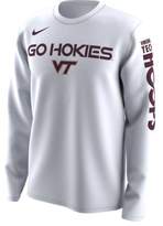 Thumbnail for your product : Nike College Bench Legend (Virginia Tech) Men's Long Sleeve T-Shirt Size XL (White) - Clearance Sale