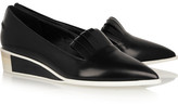 Thumbnail for your product : Acne Studios Philippa leather wedge pumps