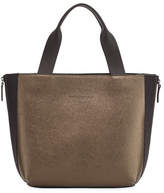 Thumbnail for your product : Brunello Cucinelli Metallic Leather Tote Bag