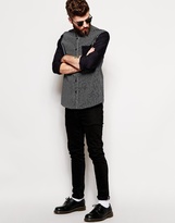 Thumbnail for your product : ASOS Shirt In Long Sleeve With Polka Dot And Star Stripe
