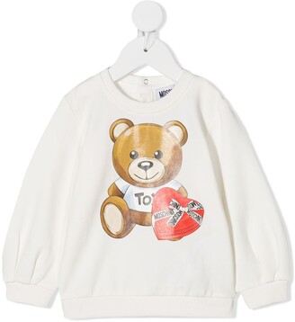 MOSCHINO BAMBINO Teddybear Print Sweatshirt
