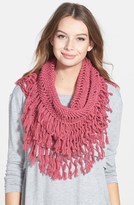 Thumbnail for your product : BP Knotted Fringe Knit Infinity Scarf