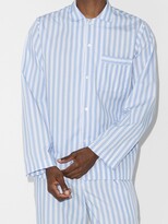 Thumbnail for your product : Tekla Organic Cotton Stiped Pyjama Shirt