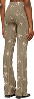 Thumbnail for your product : Helenamanzano SSENSE Exclusive Beige Twist 3D Stripe Lounge Pants
