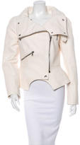 Thumbnail for your product : Alexander McQueen Funnel Collar Leather Jacket