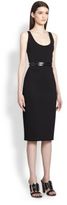 Thumbnail for your product : Givenchy Patent-Trimmed Neoprene Zipper Dress