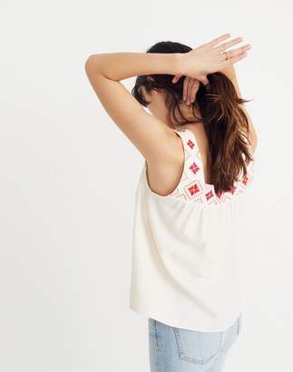 Madewell Embroidered Island Tank Top