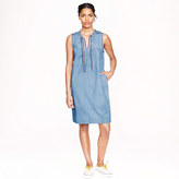Thumbnail for your product : J.Crew Tall washed chambray dress