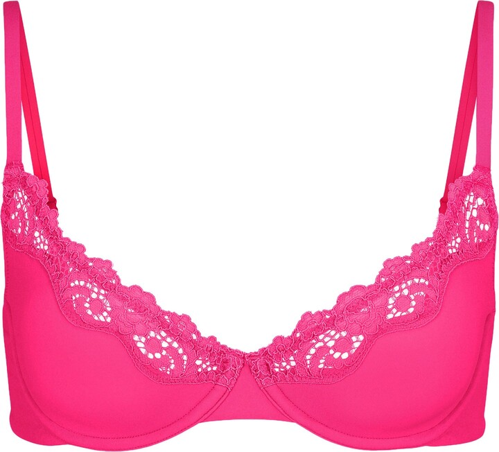 Fits Everybody Corded Lace Unlined Scoop Bra
