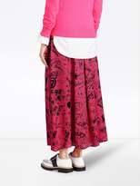 Thumbnail for your product : Burberry doodle print skirt