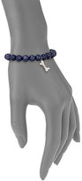 Thumbnail for your product : Sydney Evan Diamond, Denim Blue Jade & 14K White Gold Dog Bone Beaded Stretch Bracelet