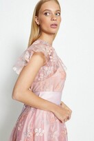 Thumbnail for your product : Coast Embroidered Flute Sleeve Midi Dress