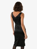 Thumbnail for your product : Dolce & Gabbana Satin Bustier Style Midi Dress