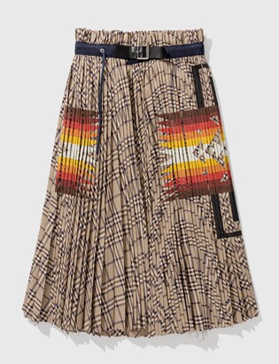 Sacai Pleated Skirt | Shop The Largest Collection | ShopStyle