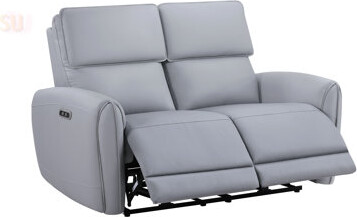 Latitude Run Jeromie Synthetic Leather Power Motion Loveseat With USB And Type C Ports For Modern Comfort And Convenience