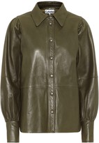 Thumbnail for your product : Ganni Leather shirt