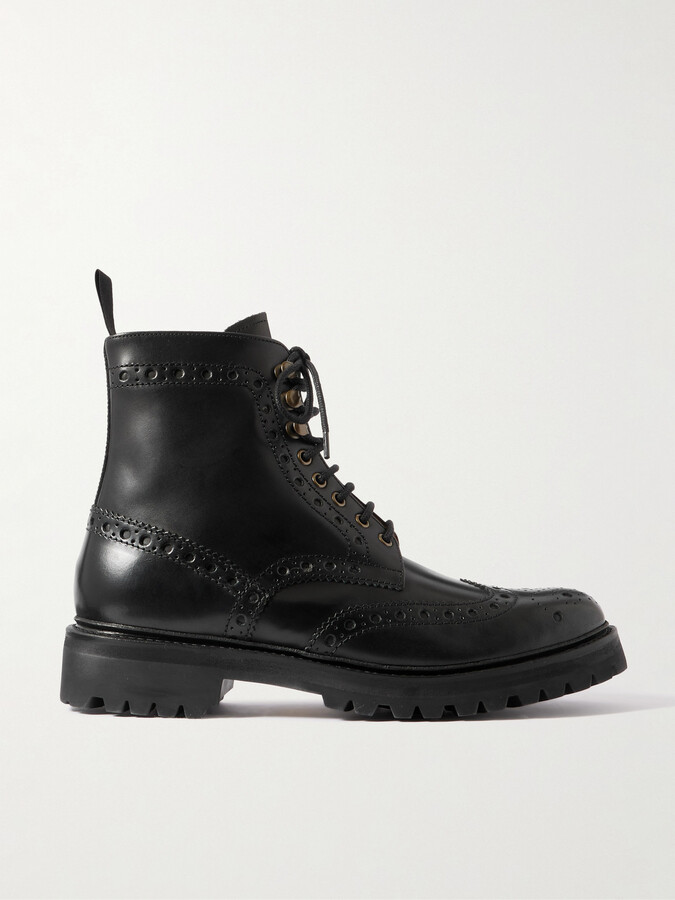 Grenson Fred Leather Brogue Boots
