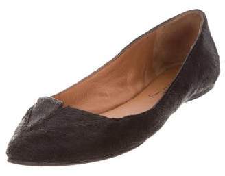 Elizabeth and James Ponyhair Pointed-Toe Flats