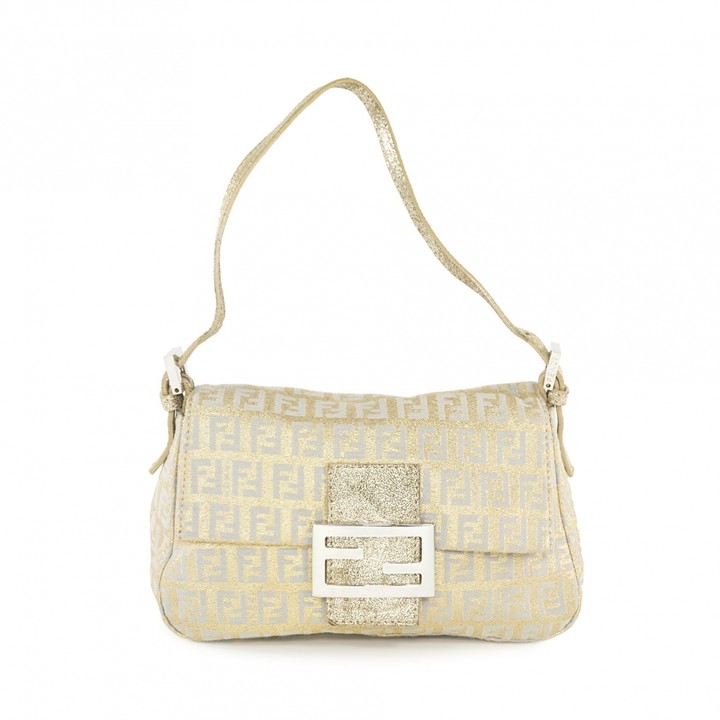 gold fendi baguette
