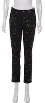 Thumbnail for your product : Isabel Marant Ãtoile Isabel Marant Mid-Rise Printed Jeans Black Ãtoile Isabel Marant Mid-Rise Printed Jeans