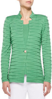 Thumbnail for your product : Misook Sliced One-Button Jacket, Petite