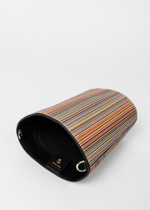 Paul Smith Leather 'Signature Stripe' Bucket Bag - ShopStyle