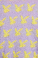 Thumbnail for your product : Ashley Williams Playboy Bunny Float Jacquard Mohair Crop Cardigan